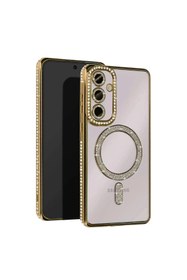 Resim artlab Art Galaxy A35 5G Joke Simli Magneticsafe Kılıf - Gold Lab 
