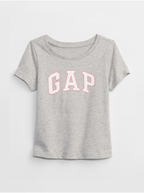 Resim GAP Kız Bebek Gri Logo T-shirt 