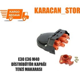 Resim Bmw E30 E36 316i 318i M40 Distribütör Kapağı ve Tevzi Makarası 