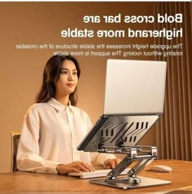 Resim Ayarlanabilir Yükseklik Ve Açılı Alüminyum Laptop Standı 