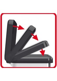 Resim Rotho Paso Pedallı Çöp Kutusu Kırmızı 20 L 