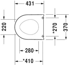 Resim Duravit Darling New Klozet Kapağı Amortisörlü 0069890095 