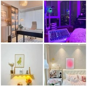 Resim PM-26973 Yapışkanlı Pilli Rgb LED Lamba 