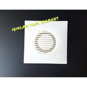 Resim Işıklar Yer Süzgeci-Sifon-Pis Su Gideri 15x15cm-Alttan Çıkış-Boru Çapı: Ø32mm 