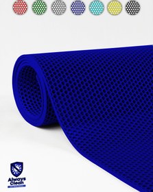 Resim Islak Zeminlerde Kaydırmaz Banyo Paspası - Hijyen İçin İdeal Duş Abdest Lavabo Kapı Önü Paspası (Mavi) - 90 x 900 