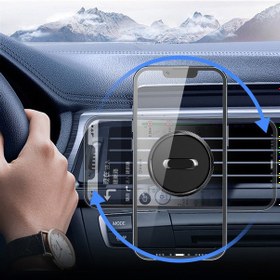 Resim Araç İçi Manyetik Telefon Tutucu Havalandırma Izgarası Uyumlu 360 Döner Mıknatıslı Telefon Standı 36659188 