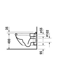 Resim Duravıt Starck 3 Asma Klozet 2225390075 