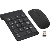 Resim Homyl 2.4g Klavye USB Kablosuz Sessiz Klavye W / Fare Dizüstü Masaüst 