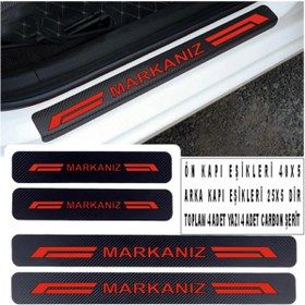 Resim MLH STORE 4Lü Carbon Kapı Eşiği (4 adet) 