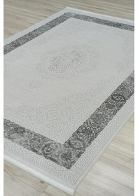 Resim Agua Yumuşak Yüzey Özel Akrilik Halı Agu 2202 Krem - Gri 