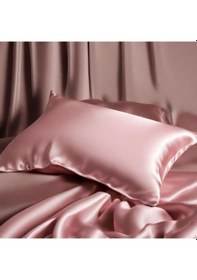 Resim Antibakteriyel Terletmeyen İpek Saten Yastık Kılıfı 2'li 50x70 Pembe Çok Renkli 
