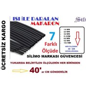 Resim Makaron Isı İle Daralan Kablo Seti 7 Adet 40 Cm Kablo Tamir Kiti 