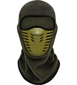 Resim Ordu Yeşili Motosiklet Maskesi Polar Termal Yüz Maskesi Sıcak Sürme Balaclava Biker Kış Tutmak 