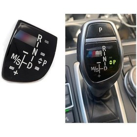 Resim Ranyeek Bmw X1 X3 X5 X6 M3 F01 F10 F30 F35 F15 F16 F18 İçin Vites Düğme Paneli M Performans Sticker Kısa Tip 