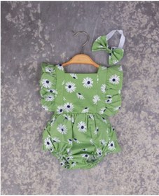 Resim ÖZGÜL BEBE Çiçekli Kız Bebek Tulum 