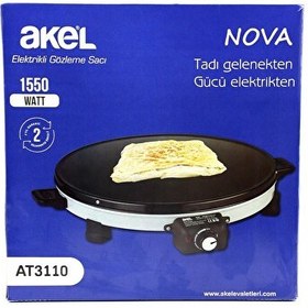 Resim Akel AT3110 Nova Gözleme Sacı Termostatlı 1550 W 
