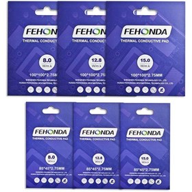 Resim Fehonda Termal Pad 85x45 Mm Gerçek 8 Watt 85x45x2.75 Mm 