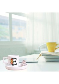 Resim Kişiye Özel Harfli Türk Kahve Fincanı Ve Altı 