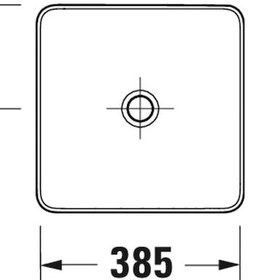 Resim Duravit - Sivida Durocast Kare Çanak Lavabo 40 Cm Mat Beyaz - 2660013200- Beyaz 