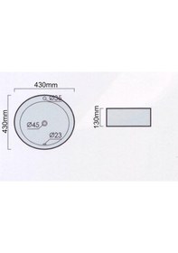 Resim Eva Banyo Lena E-4043S Tezgah Üstü Porselen Lavabo 