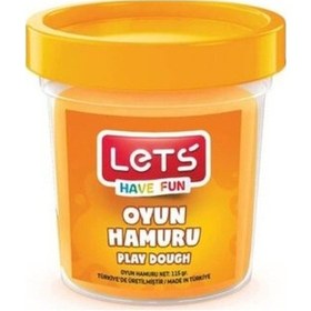 Resim Let's Tek Renk Oyun Hamuru Turuncu 115 Gr 