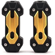 Resim Motosiklet Korumalı Koruma Blokları 22-25mm Çaplı, Yırtılma Dayanıklı Abs+alüminyum, Gold Rengi, Kırılmaya Dayanıklı Ve Zengin Görünüm Sağlar 