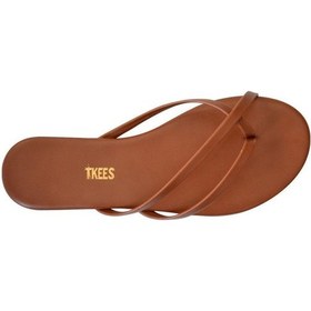 Resim Kadın Taba Çift Bant Günlük Şık Parmak Arası Terlik-4105 Taba 