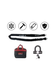Resim Gp Ctvr-a Universal 1.5 Mt 10 Mm Kesilmez Motosiklet Zinciri Ve Kilidi 
