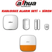 Resim Dahua Kablosuz Alarm Seti + Siren ART-ARC3000H-03-W2 