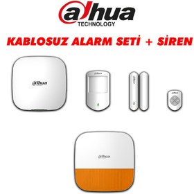 Resim Dahua Kablosuz Alarm Seti + Siren ART-ARC3000H-03-W2 