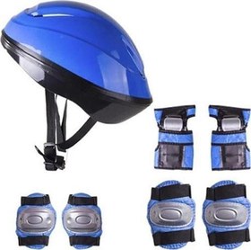 Resim Toprockstore Çocuk Kask Dizlik Dirseklik Koruyucu Set 7 Parça 
