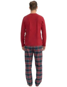 Resim U.S. Polo Assn. U.s Polo Assn. 18851 Erkek Uzun Kollu Yuvarlak Yaka Pijama Takımı-bordo Bordo 