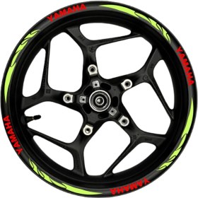 Resim Yamaha Kırmızı Yazılı Neon(Fıstık Yeşili) Pençe Şeritli 