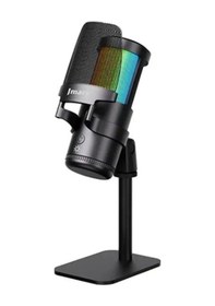 Resim Mc-pw13 Rgb Led Condenser Usb Asmr Stüdyo Mikrofonu 