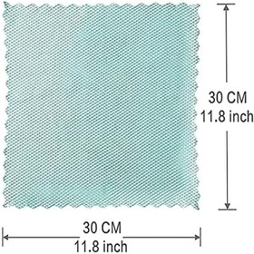 Resim Xspring Temizleme Bezi, 10 Adet Mikrofiber Balık Pulu Desenli Temizlik Bezi, Yeniden Kullanılabilir Dalga Desenli Bez Seti, Ayna, Cam ve Ekran Temizliği için (30x30cm, Rastgele Renk) 