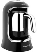 Resim A860 07 Kahvekolik Siyah Krom Otomatik Kahve Makinesi | Korkmaz Korkmaz
