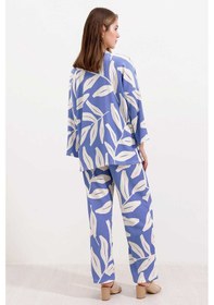 Resim Bigdart Gabria Desenli Kimono Takım Mavi 