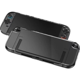 Resim Teknoroket Nintendo Switch 2 Şok Emici Şeffaf Komple Kılıf 
