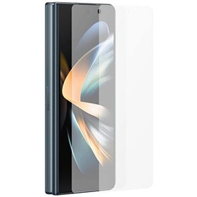 Resim Samsung Galaxy Z Fold 6 Sadece Ön Hayalet Kılıflı Kesim Ekran Koruyucu Kaplama 