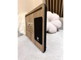 Resim Misda Store Foldaway Telefon ve Tablet Bölmeli Katlanır Ayaklı Laptop Sehpası Notebook Bilgisayar Çalışma Masası 