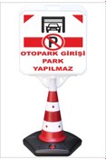 Resim Burada Reklam Reklam Park Dubası Jumbo 55x50 Otopark Girişi Park Yapılmaz Kaldırım Yönlendirme A+ Plastik 124cm 