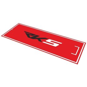 Resim SEVGENT Rks Uyumlu Kırmızı Desenli 80 X 220 Cm Kaydırmaz Motosiklet Halısı 