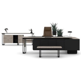 Resim Zec Ofis Enoks Premium Yönetici Masa Takımı - 2025 KOLEKSİYON 