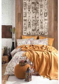 Resim İYİ GECELER İSTANBUL Boho Chic Çift Kişilik Püsküllü Battaniyeli 