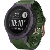 Resim Garmin Instinct 2s 20mm Bayan Silikon Saat Kordonu Dantel Yumruklu 