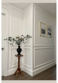 Resim Diecor Dekoratif Boyanabilir 10 Adet 4 Cm Polistren Duvar Çıtası Beyaz 4 Cm Model:xa218 