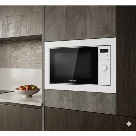 Resim Tecna Tamw1-B 20L Beyaz Ankastre Mikrodalga Fırın 700 W Güçlü Otomatik Pişirme Fonksiyonu 