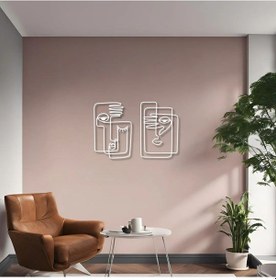 Resim Dekoratif Metal Sanatı Çizgisel Picasso Picasso Linear Metal Duvar Tablosu Sanat 