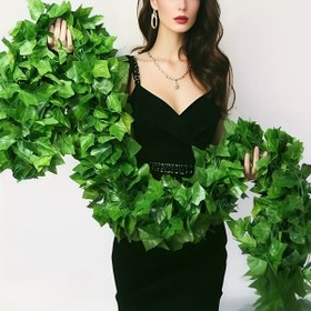 Resim 12 Parça 864 Yapay Sarmaşık Asma Dekor Seti - Yemyeşil Yapay Bitki Çelengi, İç ve Dış Mekan Düğün Kemerleri, Ev, Ofis, Parti, Bahçe için Uygun - Kolay Asılan Çit, Bahçe, Etkinlik Süslemesi - Doğal Tarz Tasarımlı Halloween, Noel, Babalar Günü, İşçi Bayramı Dış Mekan Dekoru 