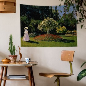 Resim Woman in the Garden Duvar Örtüsü - 100 cm x 135 cm 